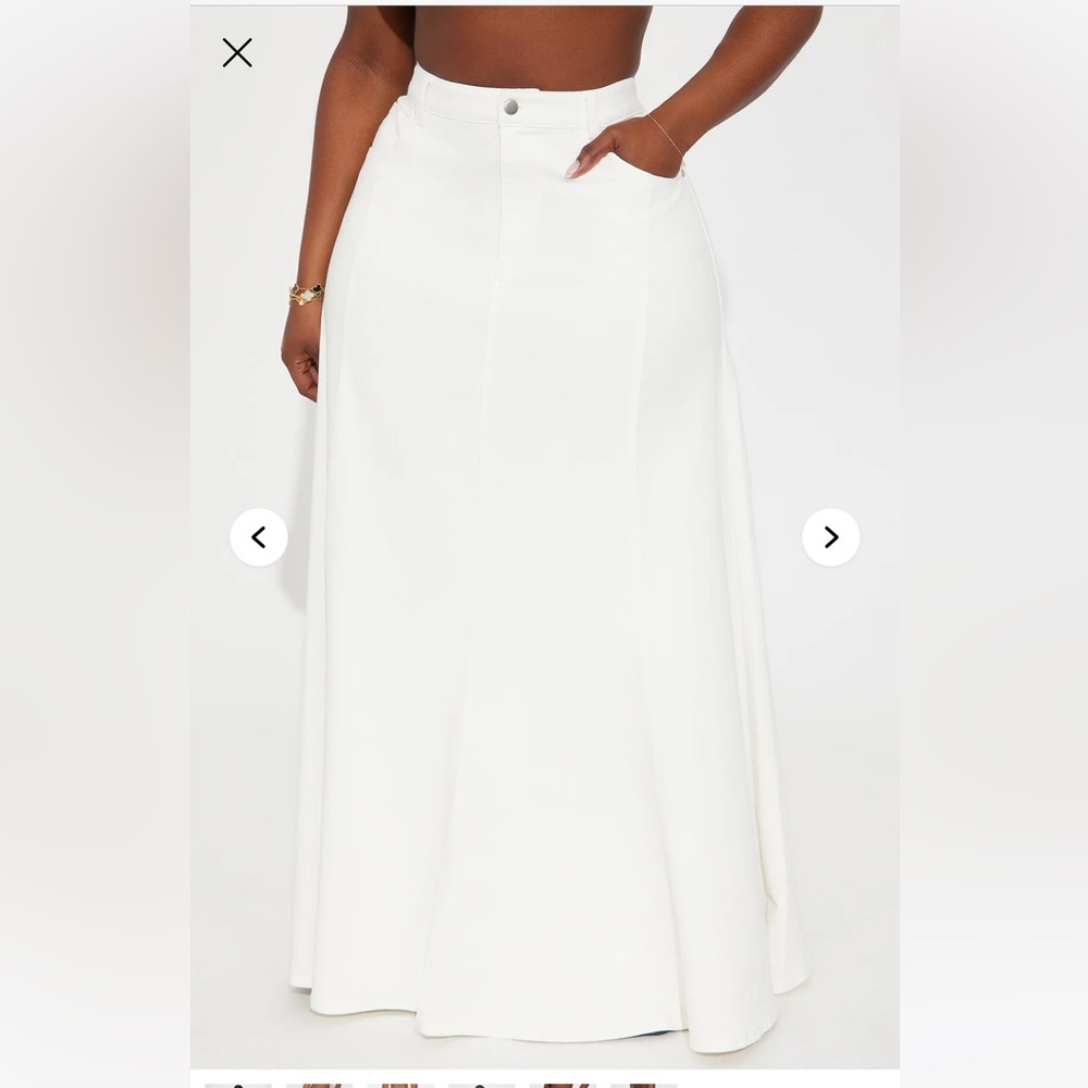 FN Make You Stay Twill Maxi - White